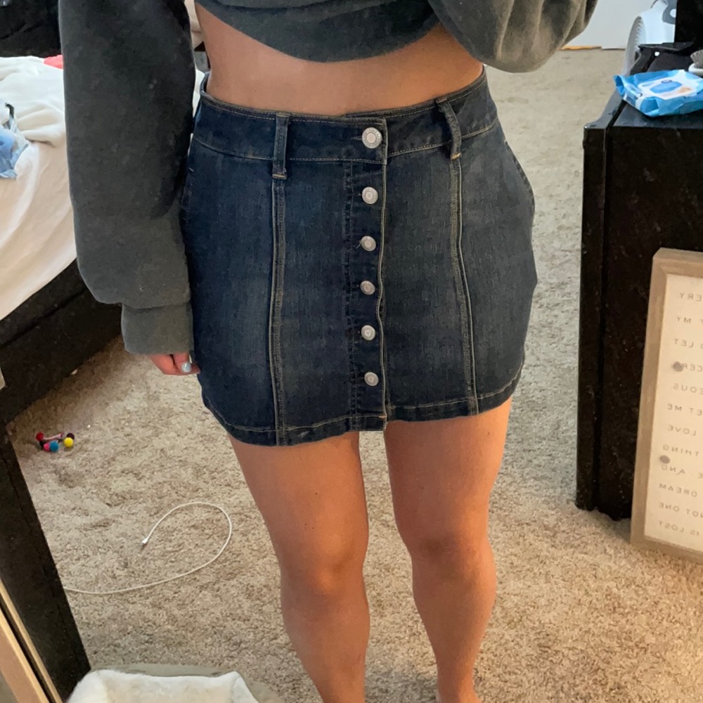 American Eagle Outfitters high waisted Jean skirt